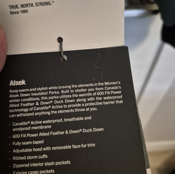 Woods Women's ALSEK Parka Jacket Duck Green - Picture 12 of 16